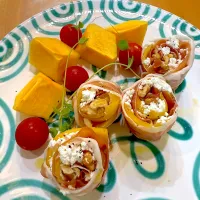 😋生ハムと旬の柿のおつまみ|moyukitaさん