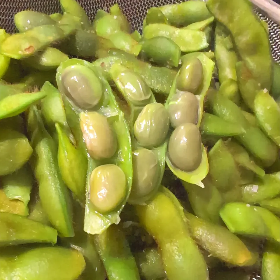 ちくちゃん枝豆　筑前クロダマル　蒸し茹で上がり〜|チョコさん