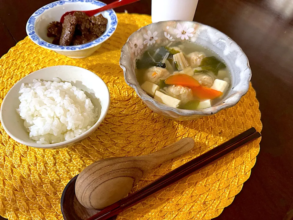 今日のお昼ご飯も外食つづきだったから粗食に。|Seikoさん