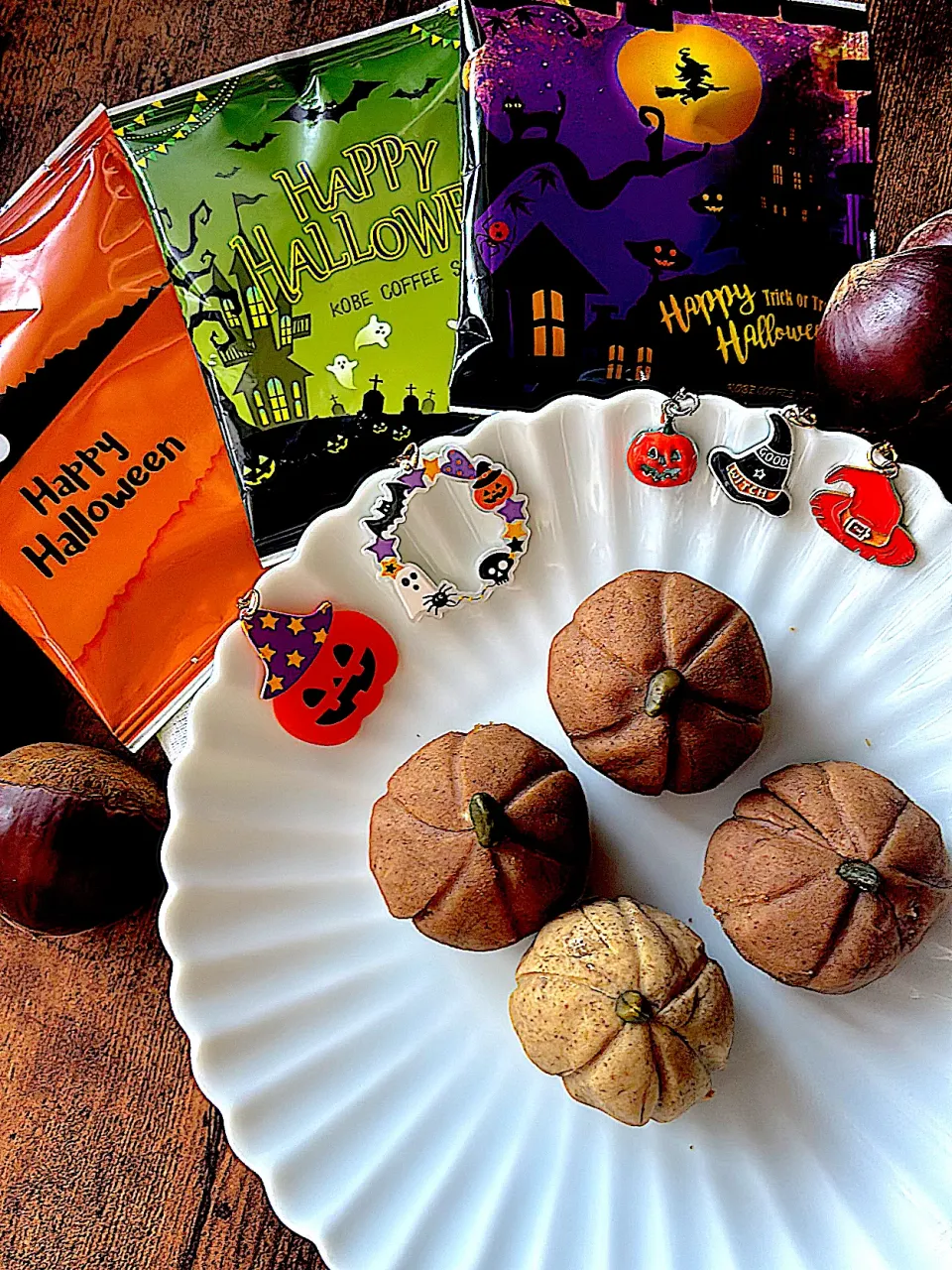 栗の茶巾絞り ~ハロウィン仕様🎃|とんちんさん