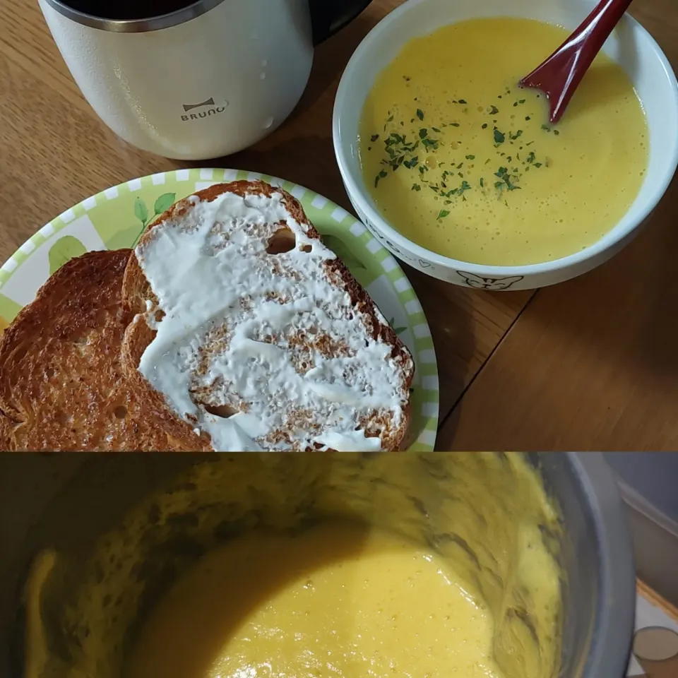 スープメーカーでカボチャのポタージュ|shimarirsさん