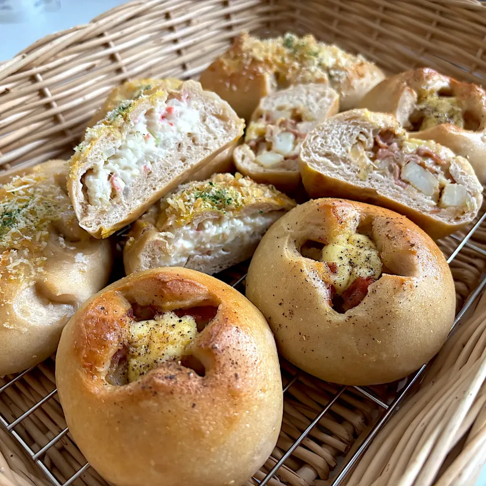 オーバーナイト
＊ジャーマンポテトパン
＊カニクリームパン|さっちんさん