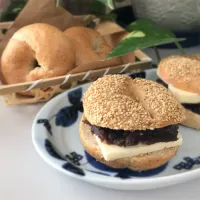 全粒粉入りベーグル・あんバターベーグル