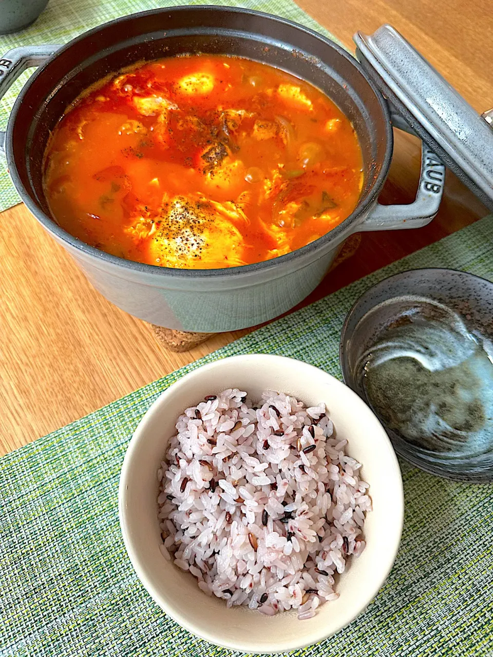 新米でスンドゥブ定食✨|BUBUさん