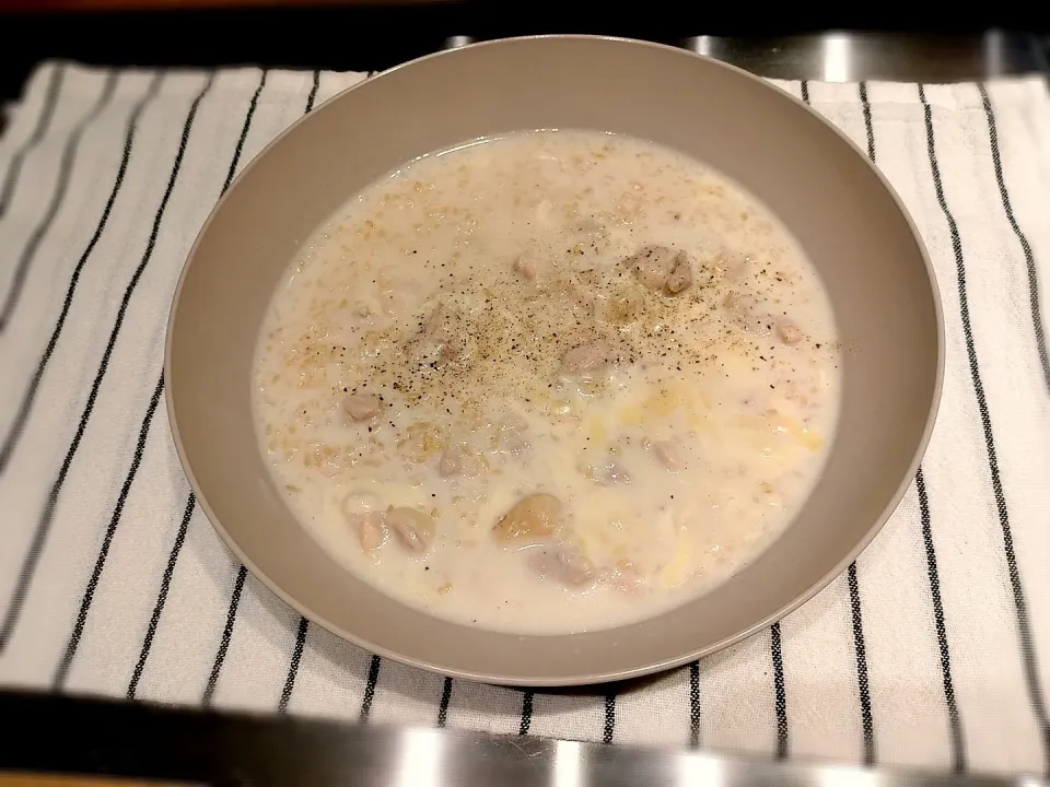 玄米でミルクリゾット風|みりさん