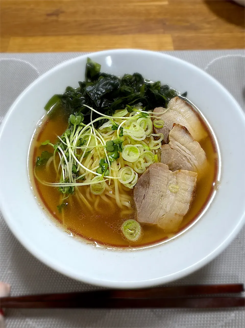 自宅ワカメらーめん♪|morimi32さん