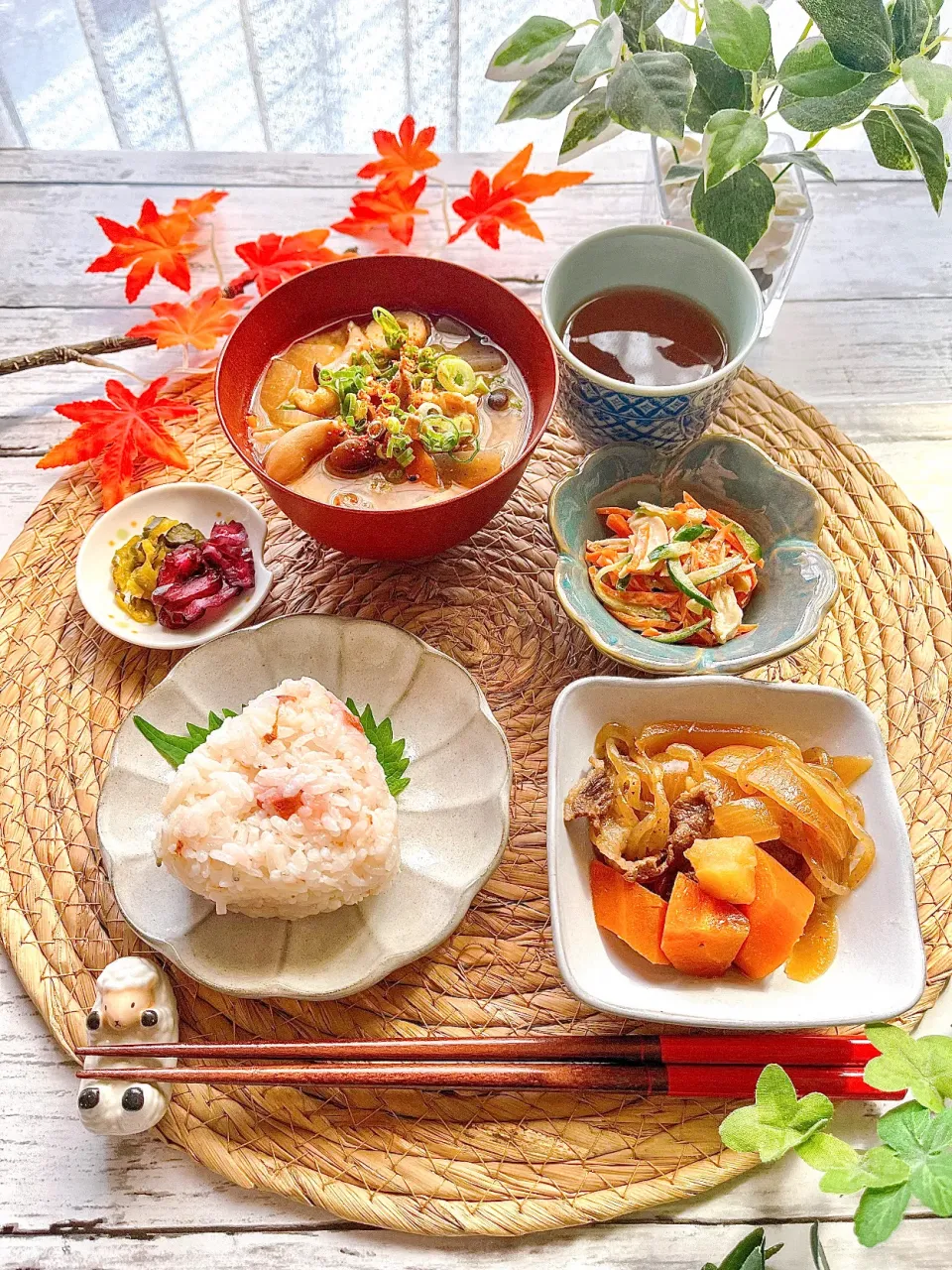 豚汁定食(お昼ご飯)|ハマーさん