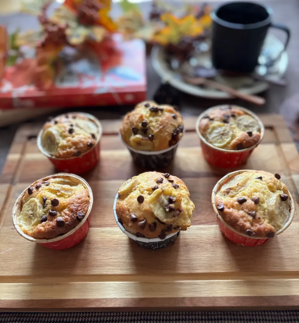 チョコチップバナナマフィン|マーブルさん