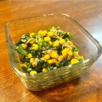 ほうれん草とコーンのツナナムル|ちろるろさん