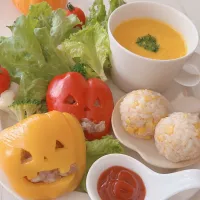 ハロウィンプレート🎃👻おにぎりアクション|party martyさん