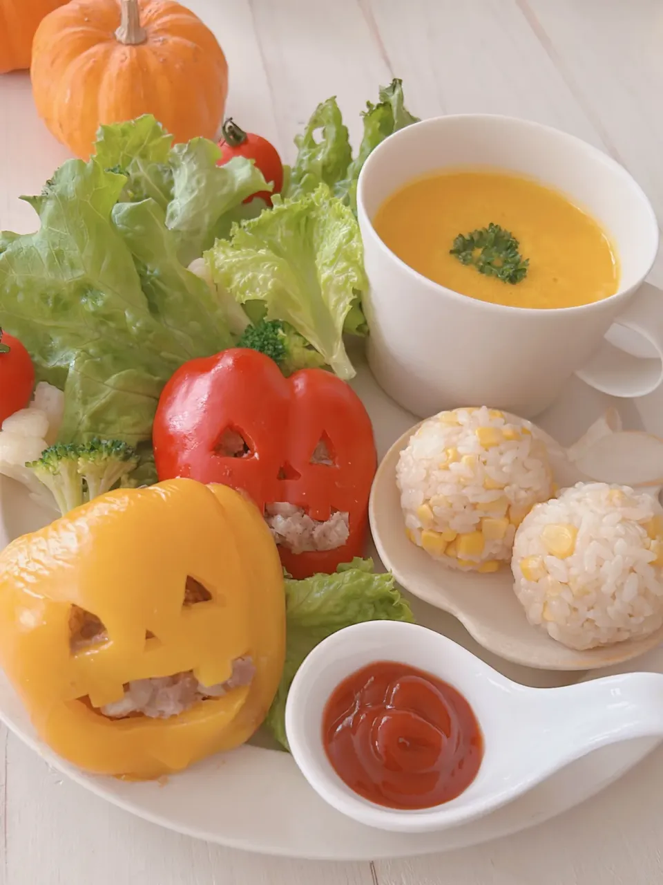 ハロウィンプレート🎃👻おにぎりアクション|party martyさん