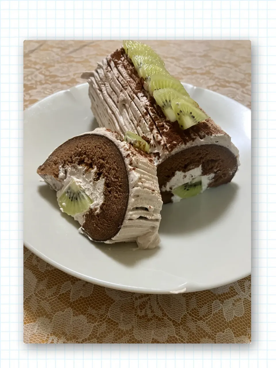 ココアロールケーキ|のあさん