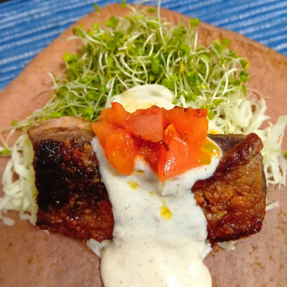 まぐろのあらでステーキ|setuさん