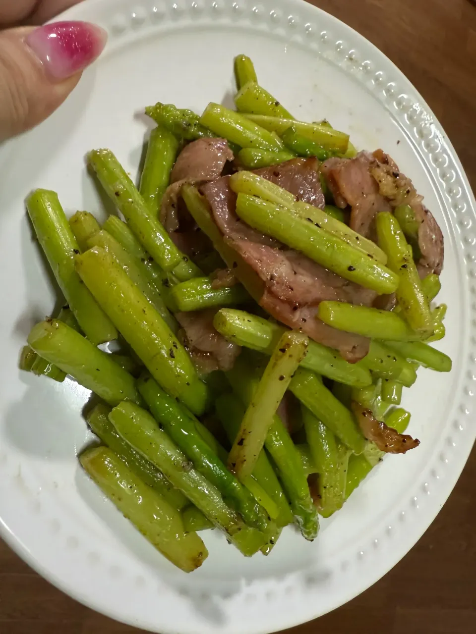 頂き物のアスパラ|うみぼうずさん