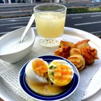 チーズパンの朝ごはん