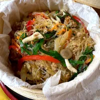 蒸籠で作るチャプチェ✨