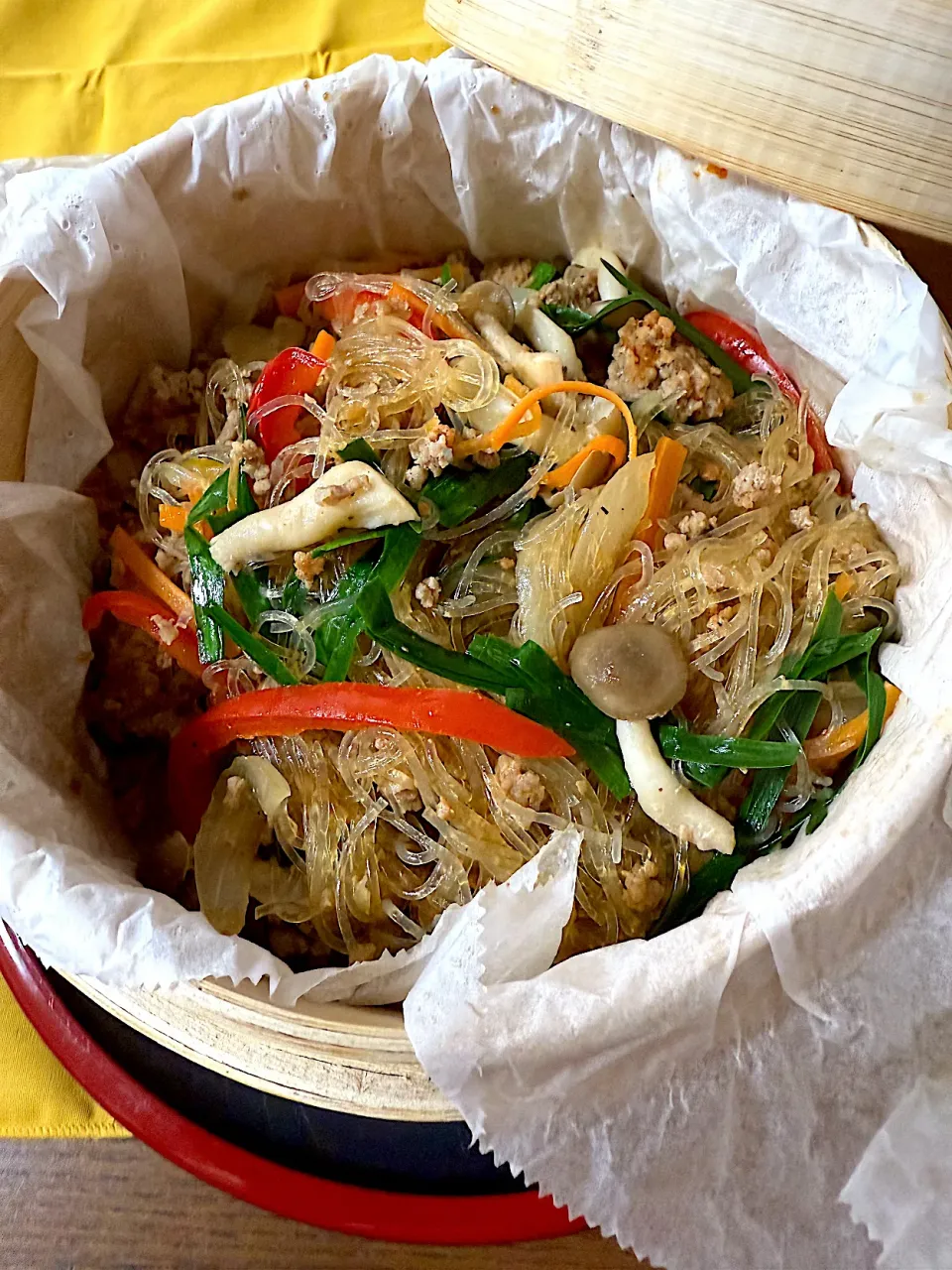 蒸籠で作るチャプチェ✨|いっちゃんさん