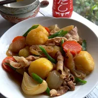 肉じゃがに牛だし