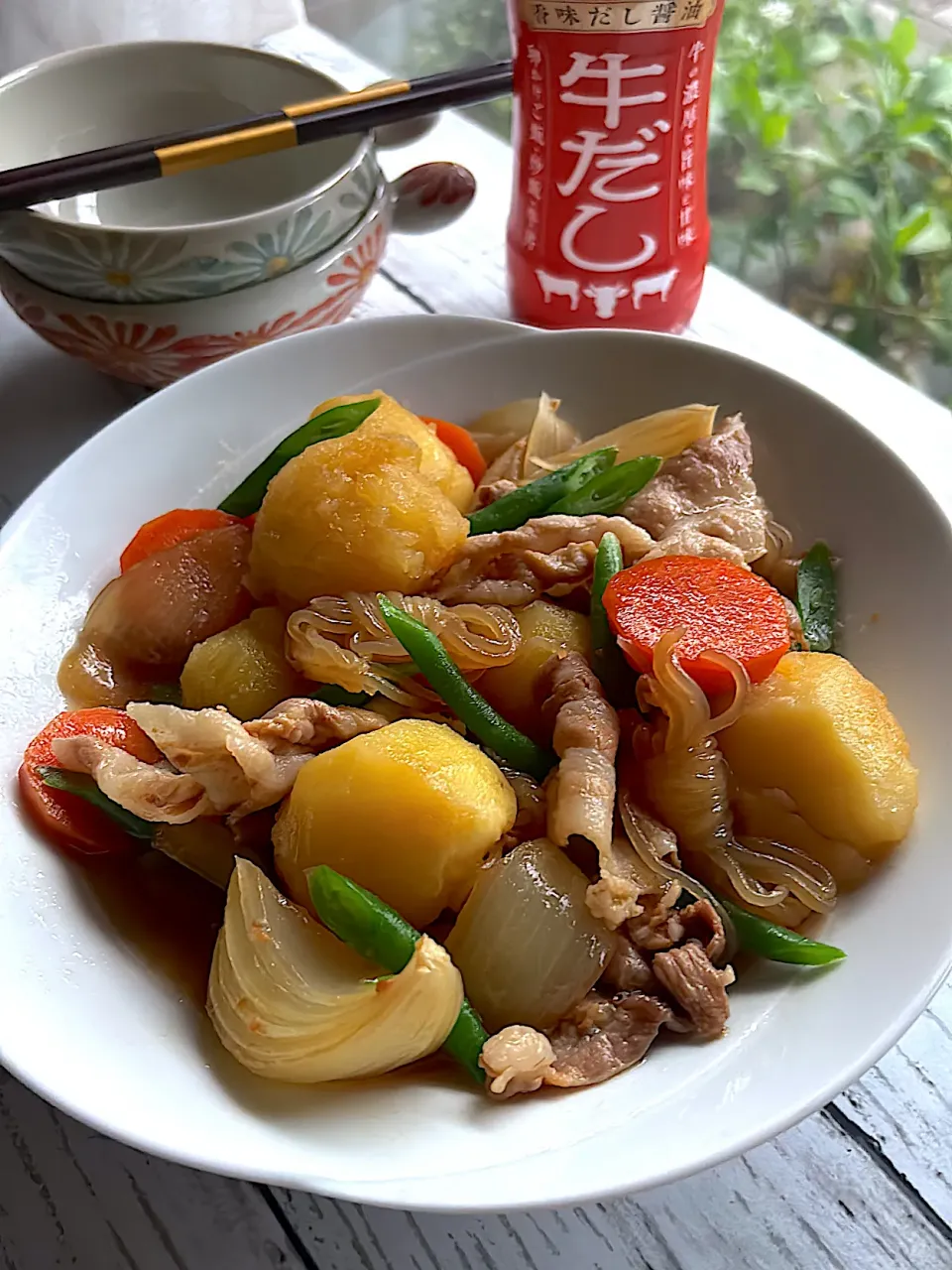 肉じゃがに牛だし|とんちんさん