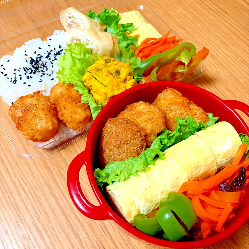 夫と次女のお弁当🍱🍙|シズソラさん