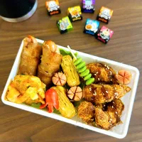 海老フライとこれ!うま‼︎つゆしみしみのミニかき揚げのお弁当🎵|やっちさん