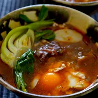 牛肉麺スープ+トックで韓国風