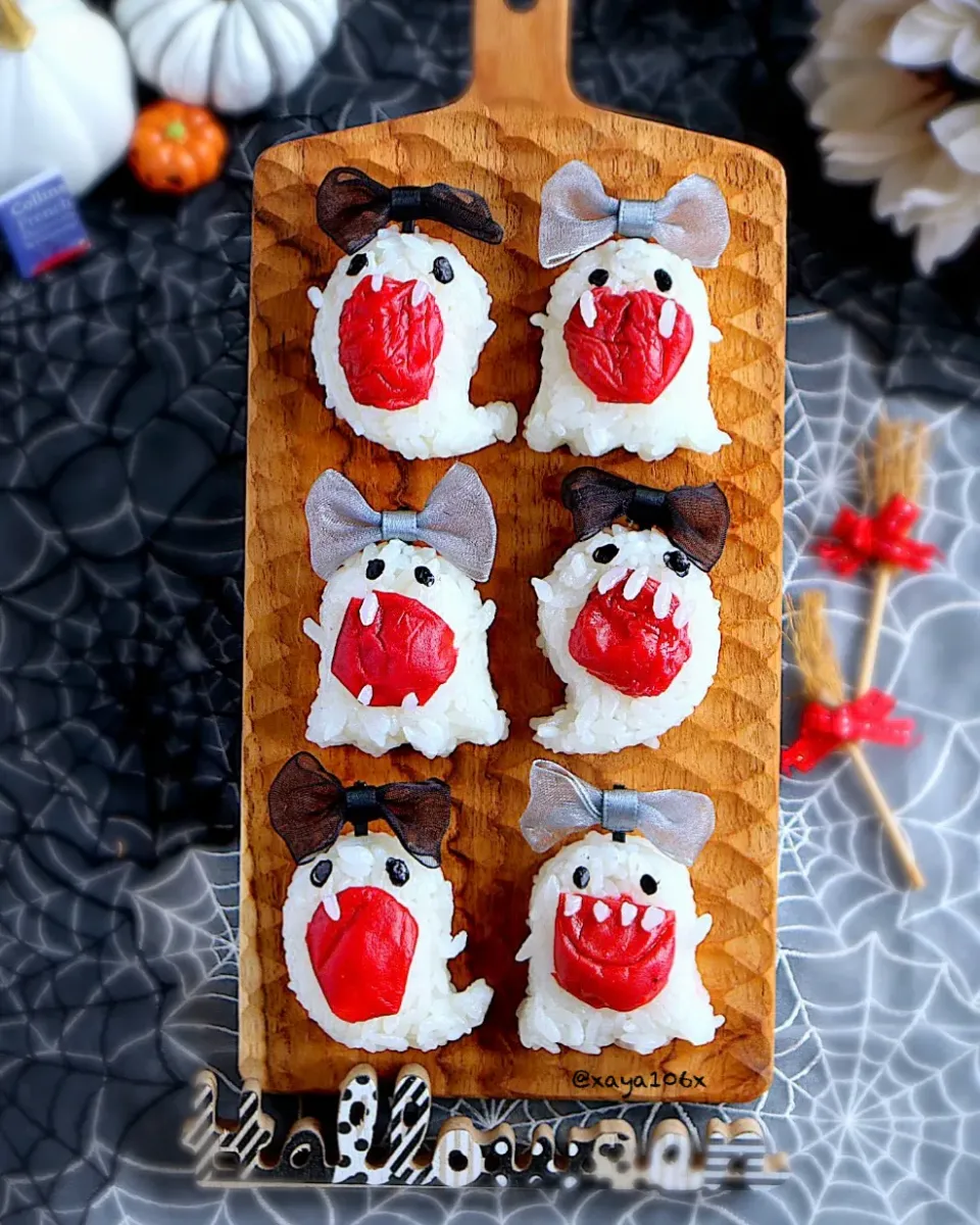 大きなお口のおばけちゃんおにぎり|あーたんさん