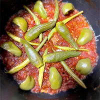 ホットクックでこねないハンバーグ🍗トマト味🍅|1614さん