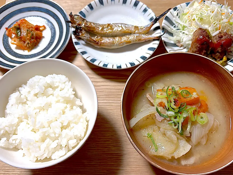 豚汁のご飯|海山つぶさん