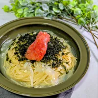 ワンパン明太子スパゲッティ|ぱおのご飯さん