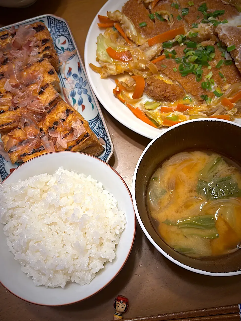 かつ煮と厚揚げグリル焼き|masaさん