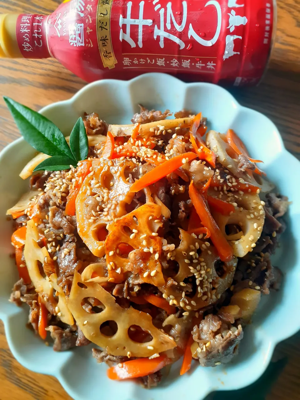 牛肉と蓮根の牛だしきんぴら|fumfumさん