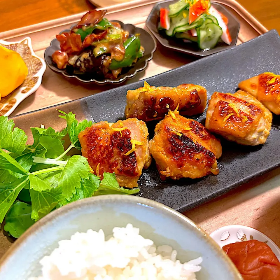 すずさんの料理 鶏の味噌漬けのおぼんごはん|すずさん