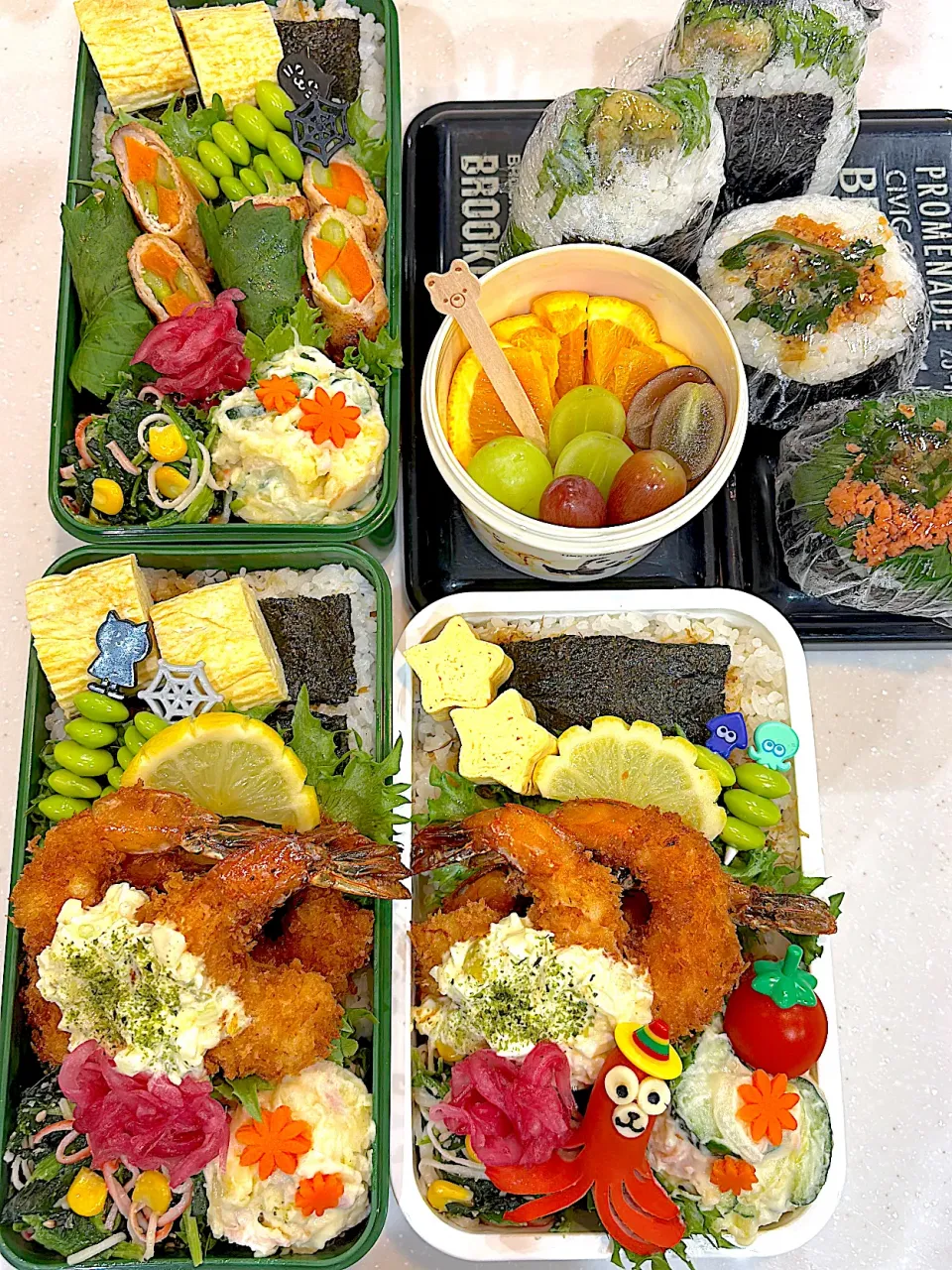 2025,10,21 三男お弁当日🍱リクエスト詰め込めー！次男はエビ🦐嫌いやから巻き巻き|kayoo_ch517♡3太郎1姫２モル♡81line Maさん