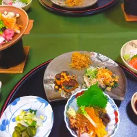 下呂温泉のお料理。山菜と飛騨牛が美味でした♪|さくらんぼさん