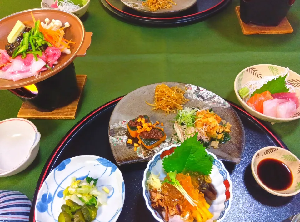 下呂温泉のお料理。山菜と飛騨牛が美味でした♪|さくらんぼさん