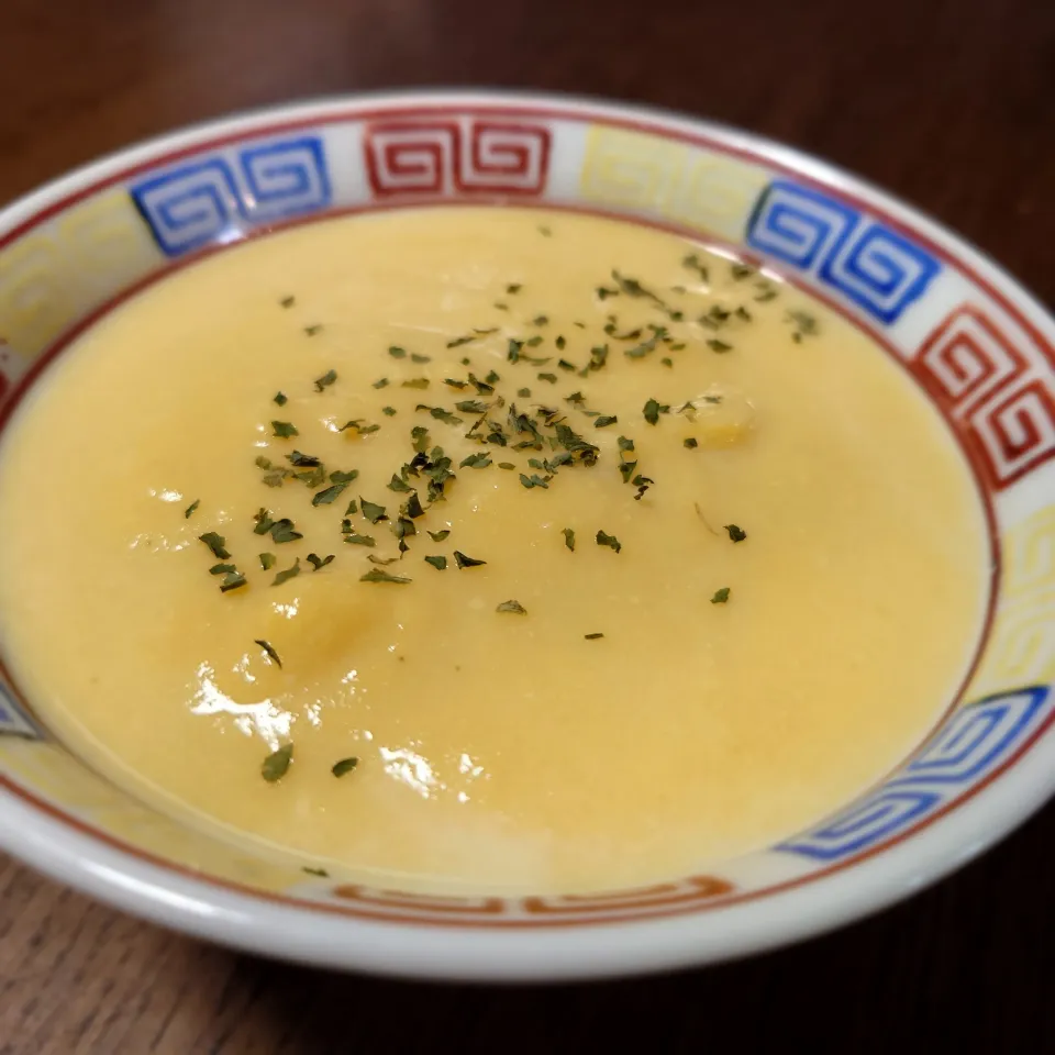 かぼちゃとサツマイモの冷製スープ(^○^)|しーPaPaさん