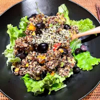 黒豆入りミックスキヌアのタブレ|kyon2さん