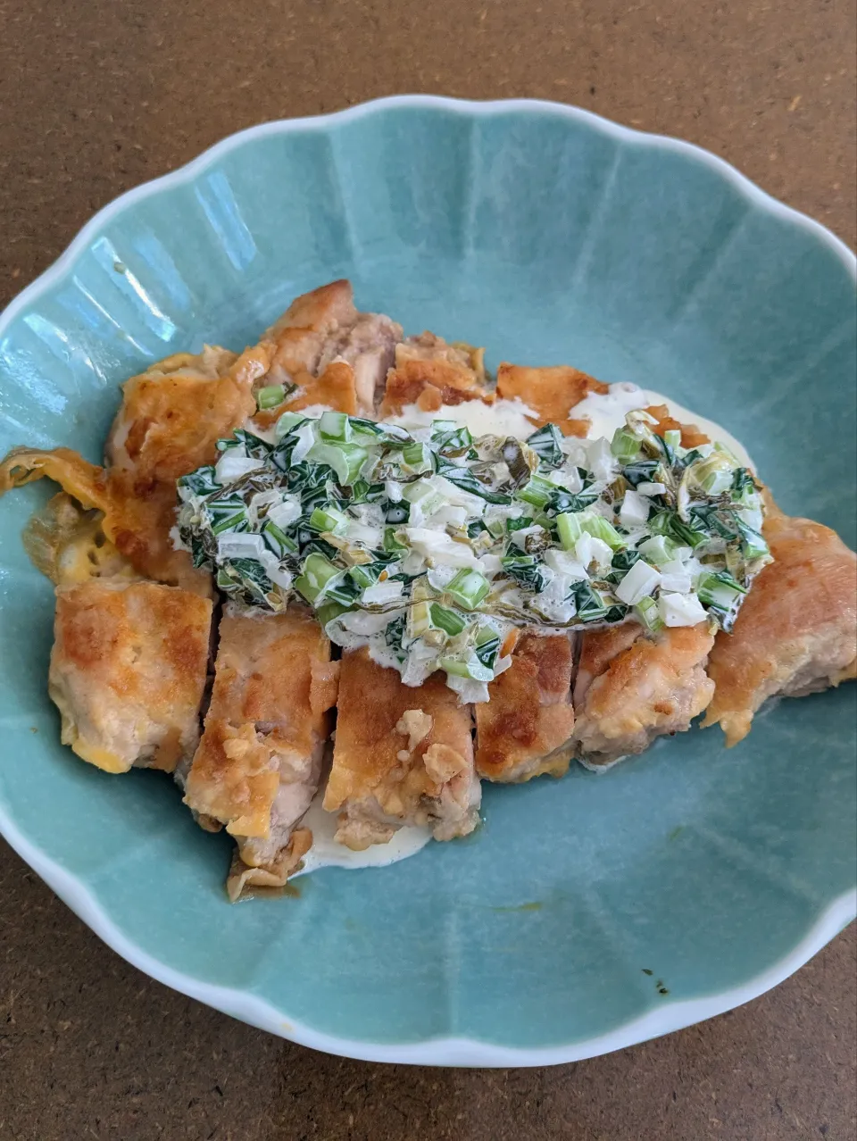 小松菜と高菜のタルタルチキン南蛮|ロギーさん