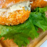 スーパーバロー北欧倶楽部のダブルフィシュバーガー| しのてらさん