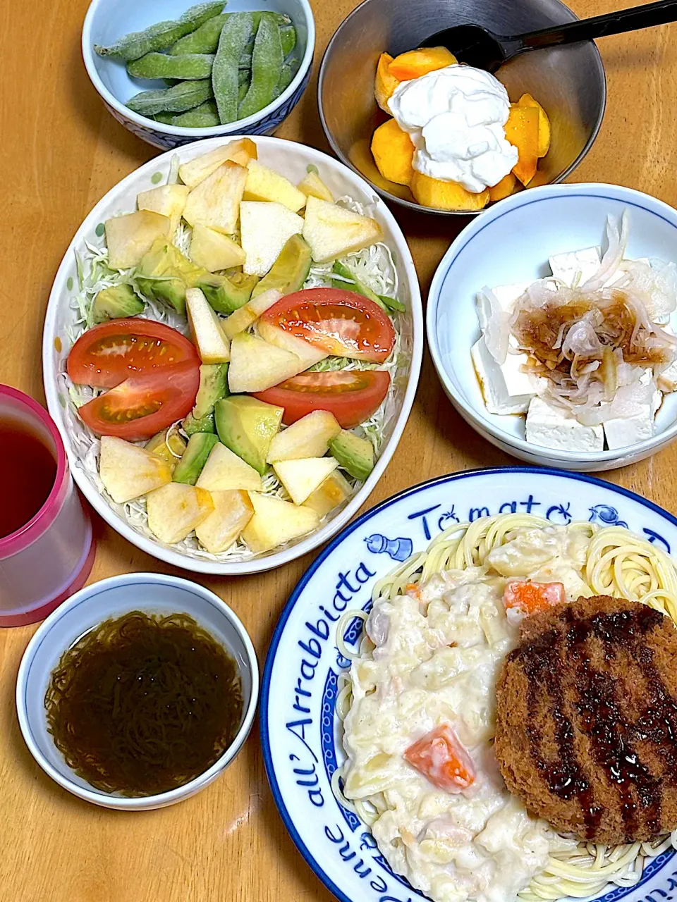 グラタンスパゲッティ🍝メンチのせ|Makokoさん