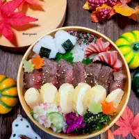 ステーキ弁当|Akiyoෆ¨̮⑅さん