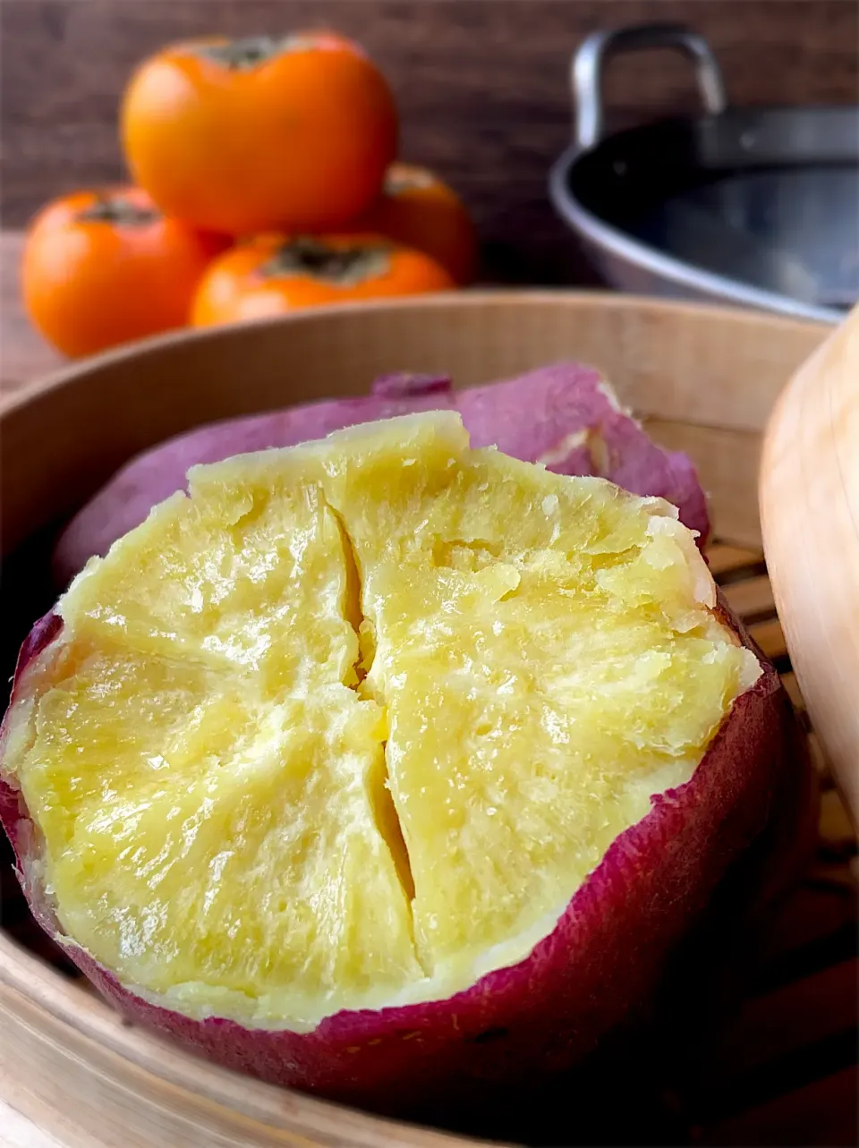 孫ちゃんが保育園で掘ってきたさつまいもで蒸かし芋🍠♨️|9421beruさん