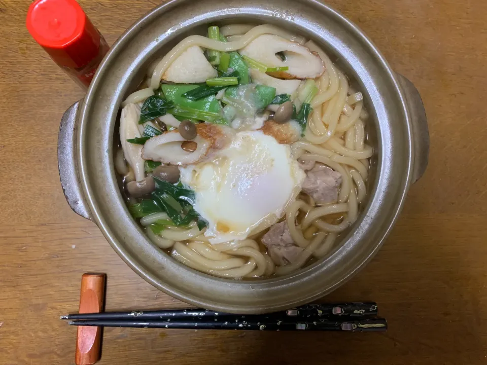 昼食　鍋焼きうどん|ATさん