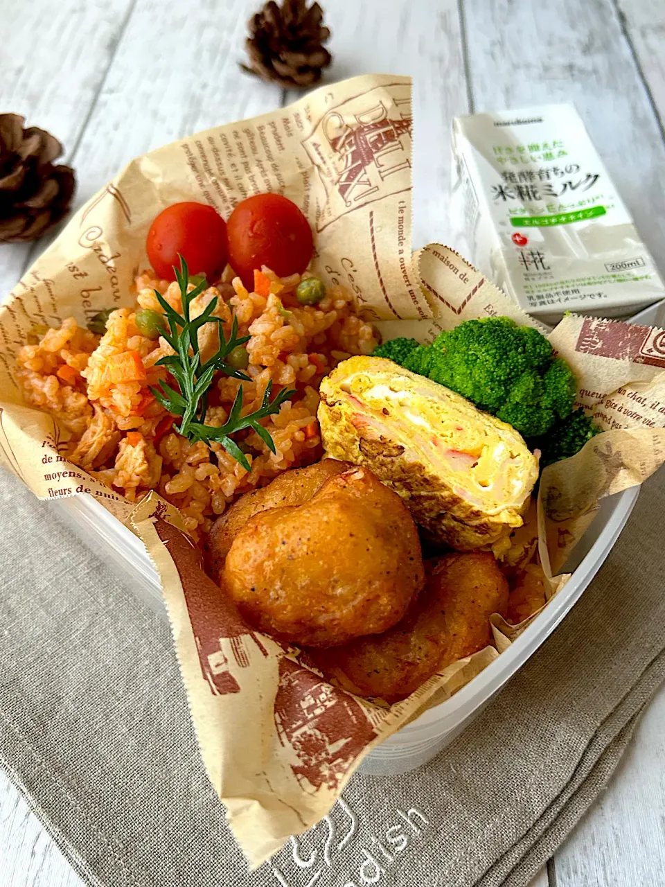 チキンライス弁当🍅|まなまな♡さん