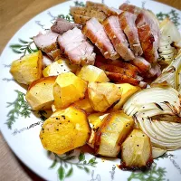 ジャガイモと玉ねぎと豚バラブロックのオーブン焼き|maSami＊さん