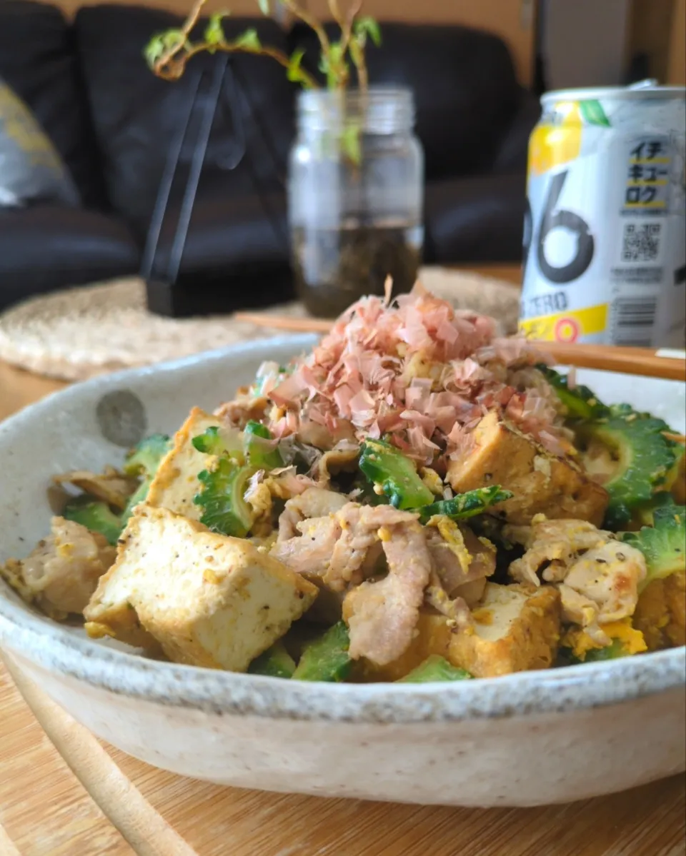 ｺﾞｰﾔﾁｬﾝﾌﾟﾙ|まりおさん