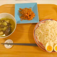今日の夕食　グリーンカレー、そうめん、しらたきのオイスターソース炒め|pinknari🐰🌈さん