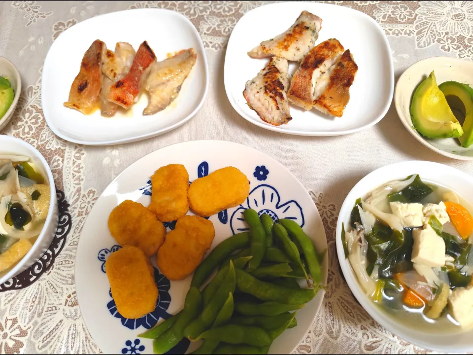 夜ごはん全体図|m.rafuさん