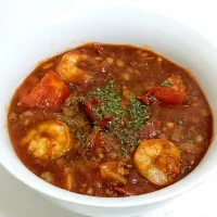 【これ、ヘルシーで美味いよ！🎯花山椒効いた海老入り麻婆トマト🍅】